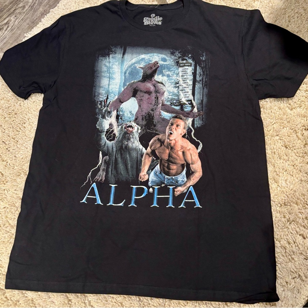 Alpha Black Graphic T-Shirt